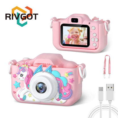Children Camera 1080P HD Toddler Digital Video Camera 2.0-Inch Kids Camera with Silicone Cases Toys for Christmas Birthday Gifts