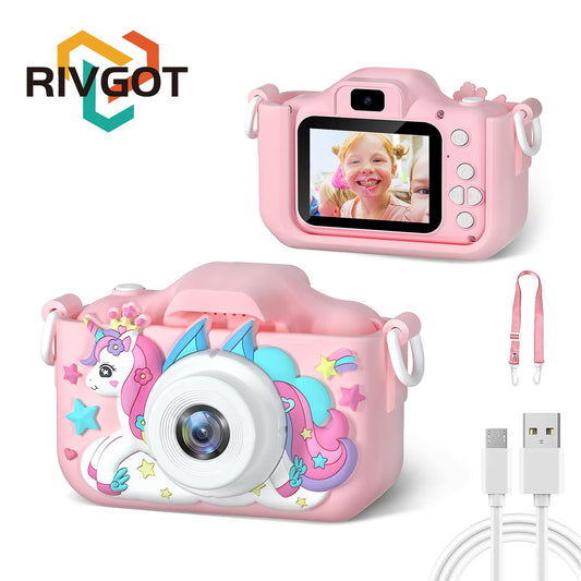Children Camera 1080P HD Toddler Digital Video Camera 2.0-Inch Kids Camera with Silicone Cases Toys for Christmas Birthday Gifts