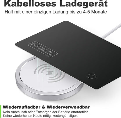 VINGNUT Wallet Tracker Card, Smart Tag Compatible Avec Apple Find My(Ios Uniquement), Résistant À L'Eau Ip67,Localisateurs D'Objets Pour Portefeuilles, Clés, Valise, Sac, Bagages,1 Paquet